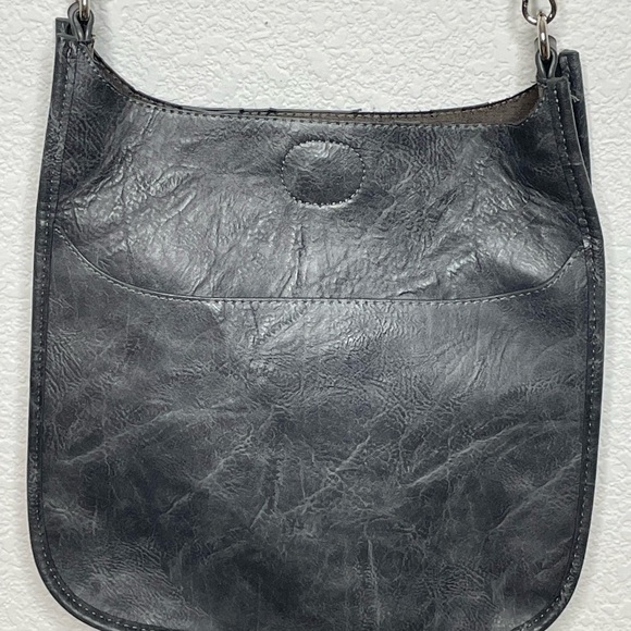 Adorned bag crossbody vegan leather messenger with strap & additional st… - Picture 2 of 8